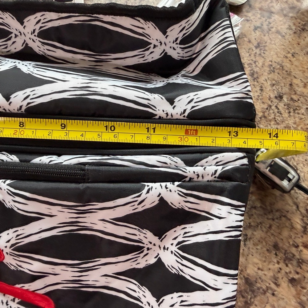 Thirty-One On The Double Chill Thermal Set Insulated Cooler Black White Monogram - Picture 10 of 12